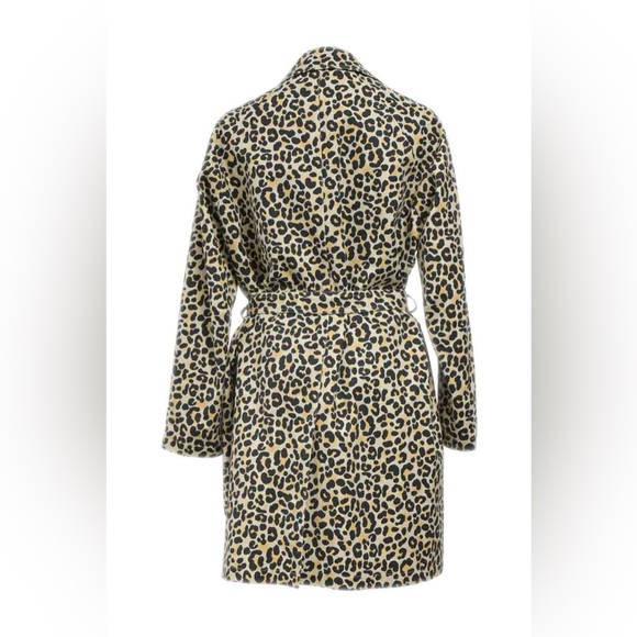 MAJE Leopard Print Belted Coat - Picture 5 of 6